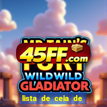 lista de ceia de natal para 20 pessoas